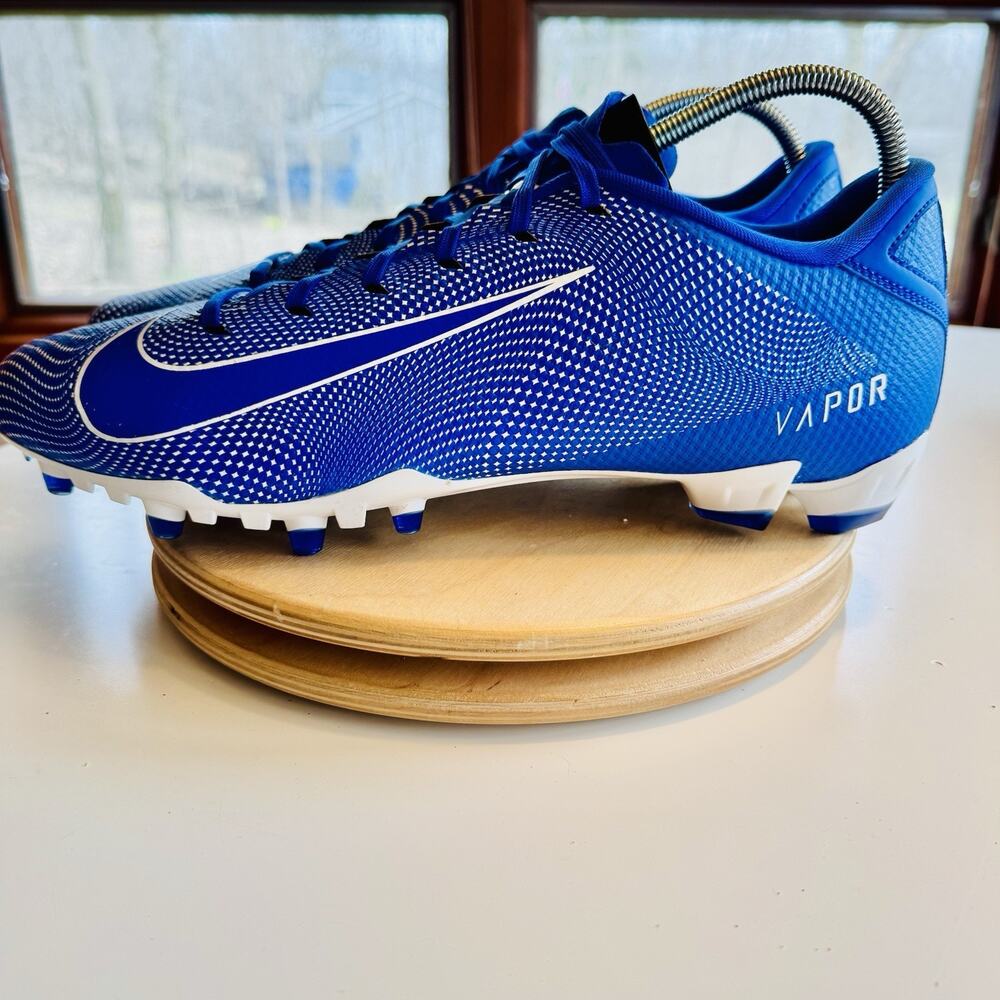 NEW Nike‎ Vapor Untouchable Speed 3 TD Football Cleats Mens Size 15 White Blue